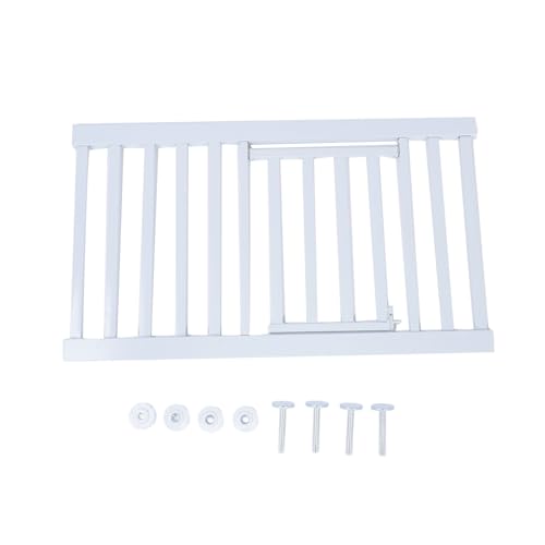 Fuchooky Short Dog Gate Expandable Low Pet Gate Pressure Mount Easily Step Over Pet Gate for Indoor Doorways Staircases (Large 15x10x10cm/ 5.91x3.94in) von Fuchooky