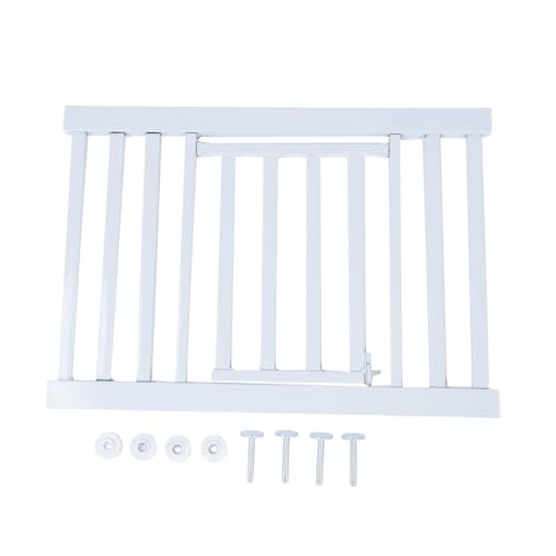 Fuchooky Short Dog Gate Expandable Low Pet Gate Pressure Mount Easily Step Over Pet Gate for Indoor Doorways Staircases (Small 9x9x11cm/ 3.54x3.54x4.33in) von Fuchooky