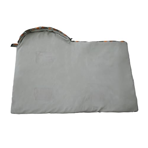 Outdoor Pet Dog Sleeping Bag Adjustable Temperature Heating Dog Bed Camping Pet Warm Sleeping Bag (Orange and Grey) von Fuchooky