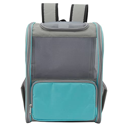 Fuerdich Katzentrage-Hunderucksack, erweiterbarer Haustiertrage-Rucksack, Faltbarer Hundetrage-Rucksack, tragbarer, atmungsaktiver Rucksack für Wanderungen, Reisen, Outdoor, Halten von (Blau) von Fuerdich