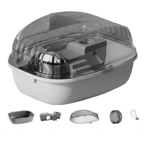 Fuhjythy Hamsterkäfig, Laufrollschuhspielzeug, Transparentes Schloss, Geeignet für Mäuse, Hamster, Meerschweinchen, Kleintiere, Zubehör D Fuhjythy Hamsterkäfig, Laufrollschuhspielzeug, Transparentes Schloss, Geeignet für Mäuse, Hamster, Meerschweinchen, Kleintiere, Zubehör D von Fuhjythy