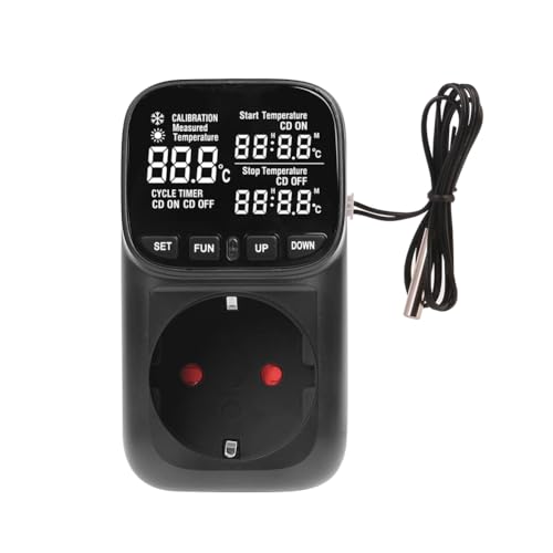Fuhjythy Steckdosen-Thermostat 230V mit Zeitschalter Heizen Kühlen für Kühlschrank Aquakultur EU-Stecker Fuhjythy Steckdosen-Thermostat 230V mit Zeitschalter Heizen Kühlen für Kühlschrank Aquakultur EU-Stecker von Fuhjythy