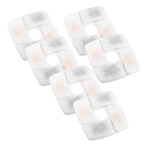 Fuhjythy Wasserbrunnenfilter für Katzen, 6 Stück, Aktivkohle-Brunnenfilter, für Haustierbrunnenfilter, Dreifaches Filtersystem Fuhjythy Wasserbrunnenfilter für Katzen, 6 Stück, Aktivkohle-Brunnenfilter, für Haustierbrunnenfilter, Dreifaches Filtersystem von Fuhjythy