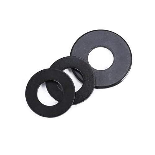 Flache Unterlegscheibe aus Stahl, Mangan verdickte und große Stahl-Unterlegscheibe für Möbelindustrie, 200 Stück, M3 x 7 mm x 0,5 mm Flache Unterlegscheibe aus Stahl, Mangan verdickte und große Stahl-Unterlegscheibe für Möbelindustrie, 200 Stück, M3 x 7 mm x 0,5 mm von Fuikupe