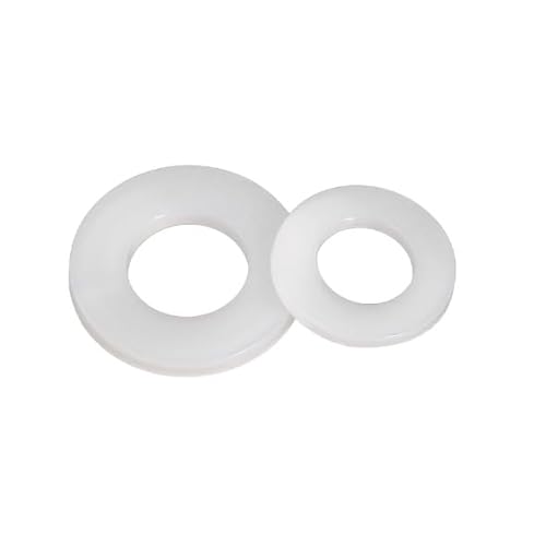 Nylon-Unterlegscheiben, flach, isolierend, verschleiß- und korrosionsbeständig, für Möbelherstellung, M2,5 x 6 x 1,0 mm, Weiß, 300 Stück Nylon-Unterlegscheiben, flach, isolierend, verschleiß- und korrosionsbeständig, für Möbelherstellung, M2,5 x 6 x 1,0 mm, Weiß, 300 Stück von Fuikupe