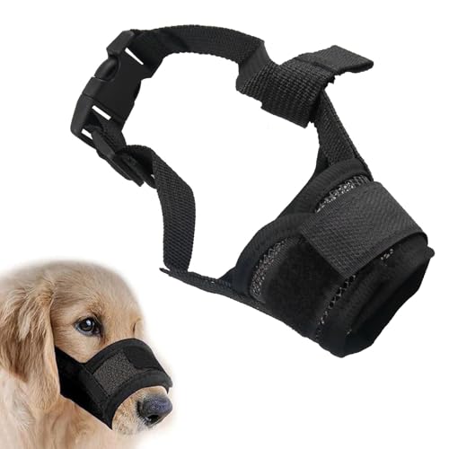 Maulkorb für mittelgroße Hunde, weiches Netzgewebe, verstellbar, atmungsaktiv, Hundemaulkörbe, Nylon, Hundemundabdeckung für Fellpflege, verhindert Beißen, Anti-Bellen, ermöglicht Hecheln, Trinken Maulkorb für mittelgroße Hunde, weiches Netzgewebe, verstellbar, atmungsaktiv, Hundemaulkörbe, Nylon, Hundemundabdeckung für Fellpflege, verhindert Beißen, Anti-Bellen, ermöglicht Hecheln, Trinken von Fuitke