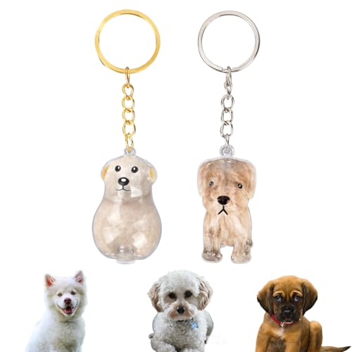 2 Stück Hundehaar Speicher Schlüsselanhänger, Acryl Transparentes Haustierhaar Erinnerungs Schlüsselanhänger mit Flaschenstopfen Süßes Hunde Erinnerungs Anhänger für Kleine Tiere 2 Stück Hundehaar Speicher Schlüsselanhänger, Acryl Transparentes Haustierhaar Erinnerungs Schlüsselanhänger mit Flaschenstopfen Süßes Hunde Erinnerungs Anhänger für Kleine Tiere von Fukaisu