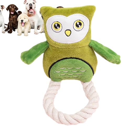 Fukamou Eule Plüsch-Hundespielzeug,Eule Quietschendes Hundespielzeug | Interaktives Spielzeug Für Haustiere - Langlebiges -Interaktives Kauspielzeug Für Welpen, Plüsch-Hundespielzeug Aus Seil, Fukamou Eule Plüsch-Hundespielzeug,Eule Quietschendes Hundespielzeug | Interaktives Spielzeug Für Haustiere - Langlebiges -Interaktives Kauspielzeug Für Welpen, Plüsch-Hundespielzeug Aus Seil, von Fukamou