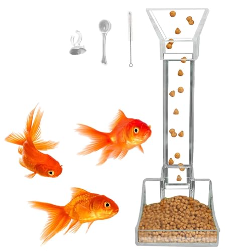 Fukamou Futterrohr Für Aquarienfische - Acryl-Fisch-Garnelen-Futterrohr,Durchsichtiges Garnelen-Futterrohr Aus Acryl Für Fische, Garnelen Und -Andere Wassertiere Mit Saugnapf von Fukamou