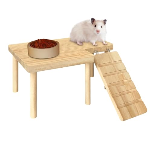 Fukamou Hamster Treppe,Treppen-Spielzeug Plattform Für Kleine Haustiere, Hamster-Rennmaus-Mäusekäfig-Zubehör, Hamster-Kletterspielzeug, Sprungbrett, Spielplatz von Fukamou