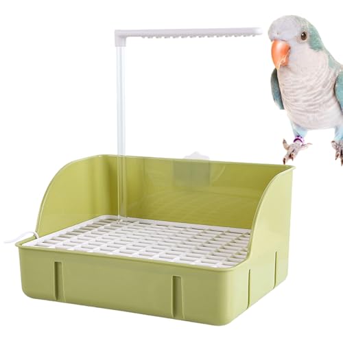 Fukamou Haustiervogelbad Für Käfig,Elektrische Vogelbad-Dusche | Unbedenklich Und Sicher Badebecken Für- Pfirsichköpfchen, Wellensittiche, Sittiche Und Mittelgroße von Fukamou