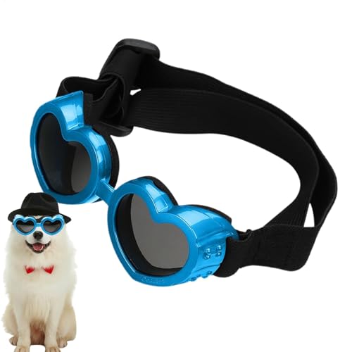 Fukamou Herz-Hunde-Sonnenbrille,Hunde-Herz-Sonnenbrille - Antibeschlag-Sonnenbrille Für Haustiere - UV-Schutz-Hundesonnenbrille Mit -Verstellbarem Riemen, Haustierbrille Für Hunde, Welpen-Sonnenbrille Fukamou Herz-Hunde-Sonnenbrille,Hunde-Herz-Sonnenbrille - Antibeschlag-Sonnenbrille Für Haustiere - UV-Schutz-Hundesonnenbrille Mit -Verstellbarem Riemen, Haustierbrille Für Hunde, Welpen-Sonnenbrille von Fukamou