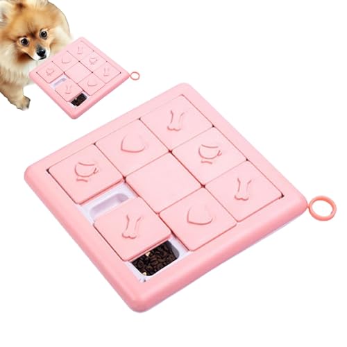 Fukamou Hunde-Puzzle-Spielzeug,Hunde-Puzzle-Futterspender - Hundefutter Slow Feeder Interaktives Fütterungspuzzle | Leckerli-Puzzlespielzeug für Hunde, interaktives, langsam fütterndes Hundespielzeug von Fukamou