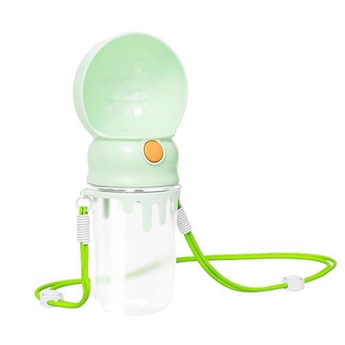 Fukamou Hunde-Reisewasserflasche, Hundewasserflaschenspender | Tragbarer Reisewasserspender | Auslaufsichere 360 ​​ml -Outdoor-Walking-Trinkflasche Für Hunde, Katzenbrunnen-Futterspender Für von Fukamou