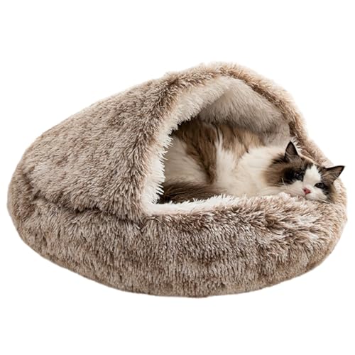 Fukamou Katzenbett,Katzenbett Mit Kapuze, Weiche Hundehütte Mit Muschel-Kapuze, Kleine Hundehütte Für Den- Innenbereich, Überdachtes Hundekatzenbett, Bequeme Hundehütte Fukamou Katzenbett,Katzenbett Mit Kapuze, Weiche Hundehütte Mit Muschel-Kapuze, Kleine Hundehütte Für Den- Innenbereich, Überdachtes Hundekatzenbett, Bequeme Hundehütte von Fukamou