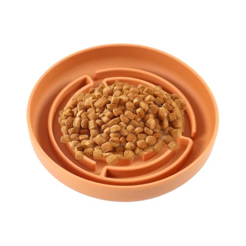 Fukamou Langsamer Hundefutter, Langsamer Schüsselfutter Für Hunde,Silicon Maze Dog Bowl Langsamer -Feeder - Saugnapfbasis, Anti-Choking-PET-Vorräte, Interaktives Spielzeug Für Große Bis Kleine von Fukamou