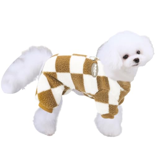 Fukamou Plüsch-Hundepullover - Kaltwettermantel, Pullover, Plüschjacke Mit Zuglasche | Winddichter- Hunde-Wintermantel, Hundekleidung, Gemütliche Hunde-Schneejacke, Weste Für Kleine, Mittelgroße Und Fukamou Plüsch-Hundepullover - Kaltwettermantel, Pullover, Plüschjacke Mit Zuglasche | Winddichter- Hunde-Wintermantel, Hundekleidung, Gemütliche Hunde-Schneejacke, Weste Für Kleine, Mittelgroße Und von Fukamou