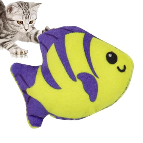 Fukamou Plüsch-Katzenspielzeug, Katzenspielzeug Mit Katzenminze,Interaktives Spielzeug Für Tropische -Fischkätzchen - Schönes, Bissfestes, Weiches, Reißfestes Plüsch-Katzenminze-Spielzeug Für Fukamou Plüsch-Katzenspielzeug, Katzenspielzeug Mit Katzenminze,Interaktives Spielzeug Für Tropische -Fischkätzchen - Schönes, Bissfestes, Weiches, Reißfestes Plüsch-Katzenminze-Spielzeug Für von Fukamou