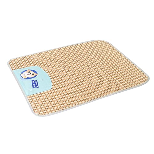 Fukamou Sommer-Hunde-Kühlmatte, Hunde-Schlafunterlage, Kühlend, Selbstkühlende Rattan-Pads, Tragbare Und Waschbare Haustier-Kühldecke Für Haustiere, Welpen, Hundehütten, Kisten, Meerschweinchen, Fukamou Sommer-Hunde-Kühlmatte, Hunde-Schlafunterlage, Kühlend, Selbstkühlende Rattan-Pads, Tragbare Und Waschbare Haustier-Kühldecke Für Haustiere, Welpen, Hundehütten, Kisten, Meerschweinchen, von Fukamou