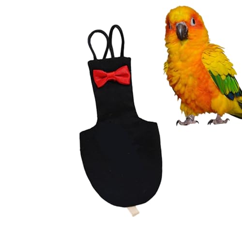 Fukamou Vogelwindel, Papageienwindel - Fliege-Fliegeranzug Aus Baumwoll-Vogelwindel Mit Fliege | Verstellbarer -Vogel-Windel-Fluganzug, Papageien-Windelkleidung Für Aras, Afrikanische Wellensittiche, Fukamou Vogelwindel, Papageienwindel - Fliege-Fliegeranzug Aus Baumwoll-Vogelwindel Mit Fliege | Verstellbarer -Vogel-Windel-Fluganzug, Papageien-Windelkleidung Für Aras, Afrikanische Wellensittiche, von Fukamou