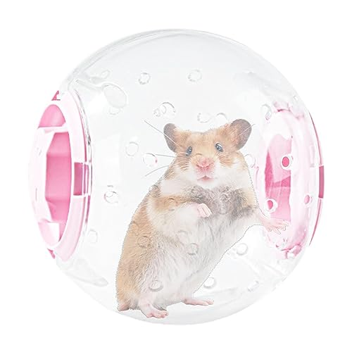 Hamsterball 7 Zoll | Zwerghamsterspielzeug Laufball | Hamster-Übungsspielzeug, Radball, atmungsaktiv, 17,8 cm, transparent, geräuschlos, geruchlos, für Rennmäuse Fukamou von Fukamou