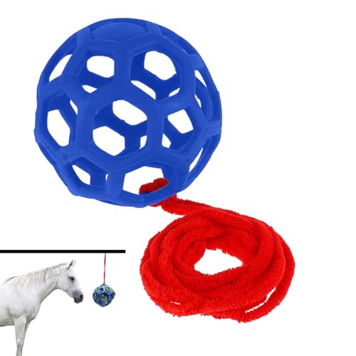 Heuball Für Pferde,Feeder Ball Slow Feed Heu Feeder Spielzeug | Ziegen-Futterspielzeug, Pferde-Langeweile-Spielzeug, Pferdestall-Spielzeug Für Schafe, Die Ziegen Füttern von Fukamou