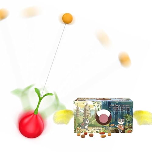 Katzenball-Teaser, Wackelndes Katzenspielzeug, Auto-balancierendes -Haustierspielzeug Für Katzen - Unterhaltungszubehör Für Katzen Im Innenbereich Für Wohnzimmer, Schlafzimmer, Innenhof, Tierheim, Katzenball-Teaser, Wackelndes Katzenspielzeug, Auto-balancierendes -Haustierspielzeug Für Katzen - Unterhaltungszubehör Für Katzen Im Innenbereich Für Wohnzimmer, Schlafzimmer, Innenhof, Tierheim, von Fukamou