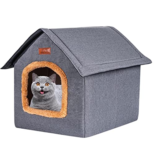 Katzenhaus | Indoor Katzenhöhle | Haustierbetten Mit Matte | Abnehmbarem Design | Für Katzen Und Kleine Hunde Geeignet von Fukamou