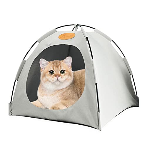 Tipi Zelt Für Haustiere Hundezelt Katzenzelt Haustierzelte Häuser Wegklappen Tierbett Katzenbett Für Hund Katzen Und Haustier von Fukamou