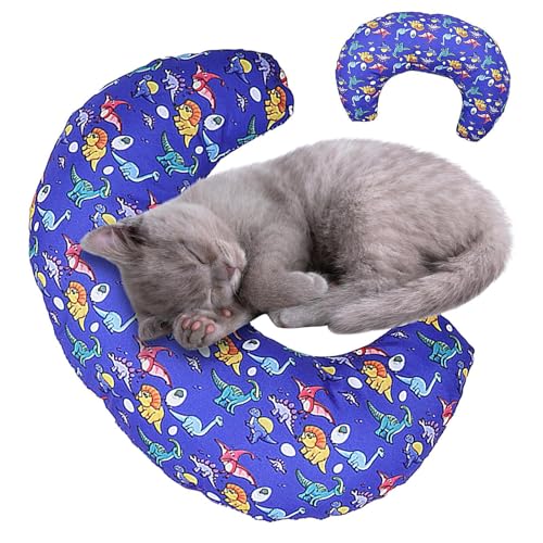 Beruhigendes Kissen für Hunde, beruhigendes Kissen für Hunde, Flauschiges Katzenkissen in U-Form, Half Donut Cuddler, bequemes Kuschelkissen, Haustierzubehör von Fulenyi