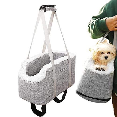 Fulenyi Armlehnen-Sitzerhöhung für Hunde | Reisetaschen für Hunde Katzen tragbar,Hundesitzerhöhung mit verstellbaren Riemen, gepolsterter Polsterung, zusammenklappbarem Segeltuch und leicht von Fulenyi