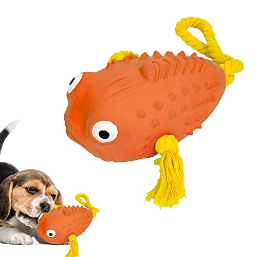 Fulenyi Beißspielzeug für Welpen | Quietschendes Kauspielzeug für Hunde - Clownfisch-Form-Welpen-Kauspielzeug zum Zahnen von Welpen, die saubere Zähne zahnen von Fulenyi