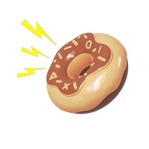 Fulenyi Donut-Kauspielzeug für Hunde, Quietschspielzeug für Hunde, Quietschendes Kau-Beißspielzeug für Haustiere, Langlebiges Welpen-Zahnreinigungs-Beißspielzeug für kleine bis mittelgroße Hunde und Fulenyi Donut-Kauspielzeug für Hunde, Quietschspielzeug für Hunde, Quietschendes Kau-Beißspielzeug für Haustiere, Langlebiges Welpen-Zahnreinigungs-Beißspielzeug für kleine bis mittelgroße Hunde und von Fulenyi