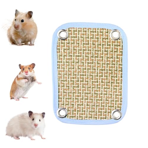 Fulenyi Hamster-Hängemattenbett, Kleintier-Kühlkissen - Atmungsaktive Sommerkäfig-Hängematte - Mehrzweck-Kühlmatte für Haustiere, maschinenwaschbare Hängematte für Chinchillas, Mäuse, Hamster Fulenyi Hamster-Hängemattenbett, Kleintier-Kühlkissen - Atmungsaktive Sommerkäfig-Hängematte - Mehrzweck-Kühlmatte für Haustiere, maschinenwaschbare Hängematte für Chinchillas, Mäuse, Hamster von Fulenyi