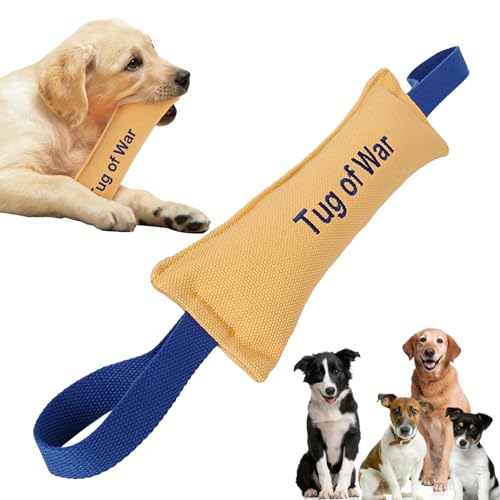 Fulenyi Hunde-Schleppspielzeug | Robustes Schlepperspielzeug aus Baumwollsegeltuch | Ergonomisches, multifunktionales, sicheres Haustier-Trainingsgerät, interaktives Spielzeug für Hunde Aller Größen von Fulenyi