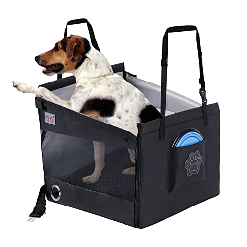 Fulenyi Hundeautositz | Atmungsaktiver und faltbarer Welpenautokorb – leichte Haustier-Tragetasche, Welpen-Reisezubehör Fulenyi Hundeautositz | Atmungsaktiver und faltbarer Welpenautokorb – leichte Haustier-Tragetasche, Welpen-Reisezubehör von Fulenyi