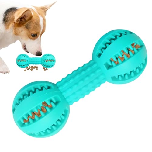 Fulenyi Leckerli-Spielzeugspender für Hunde, Zahnreinigungsspielzeug für Hunde,Haustier-Zahnreiniger-Kauspielzeug - Heimtierbedarf, Kauspielzeug für Hunde mit Hantelform-Design für das von Fulenyi