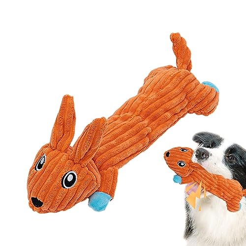 Fulenyi Plüsch-Hundespielzeug | Tierhund-Plüschtier,Interaktives Welpen-Quietschspielzeug für Hunde, quietschendes Crinkle-Hundespielzeug aus Plüsch, hübsche Tierhunde-Plüschtiere, interaktives von Fulenyi
