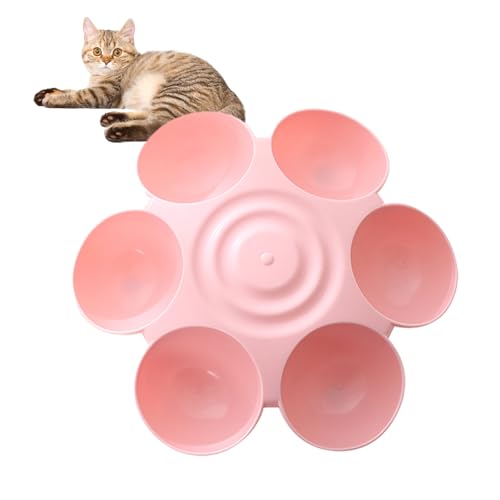 Futternapf in Blumenform – 6-Meal-Fressnapf für Kätzchen, Blumenform, Multi-Katzen-Futterspender, Katzenfutter, Wassernäpfe, rutschfester Futternapf für mehrere Katzen im Innenbereich Futternapf in Blumenform – 6-Meal-Fressnapf für Kätzchen, Blumenform, Multi-Katzen-Futterspender, Katzenfutter, Wassernäpfe, rutschfester Futternapf für mehrere Katzen im Innenbereich von Fulenyi