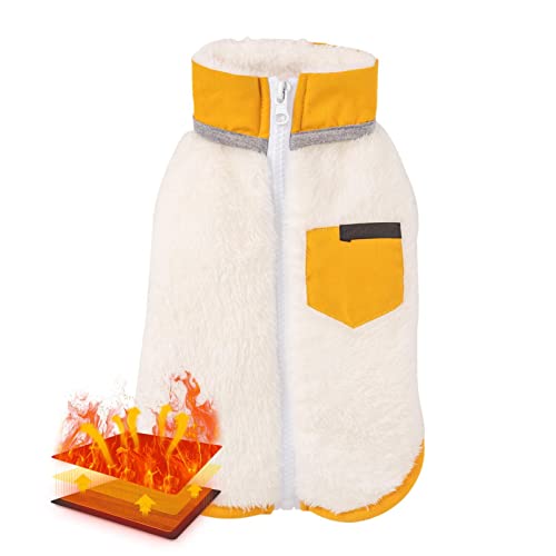 Hunde-Wintermantel – Ultra warmer Hundemantel für kaltes Wetter, wasserdichte Hundejacke, warme Hundeweste für kaltes Wetter, Haustierbekleidung, mit Fleece gefüttert für kleine, mittelgroße und große Hunde-Wintermantel – Ultra warmer Hundemantel für kaltes Wetter, wasserdichte Hundejacke, warme Hundeweste für kaltes Wetter, Haustierbekleidung, mit Fleece gefüttert für kleine, mittelgroße und große von Fulenyi