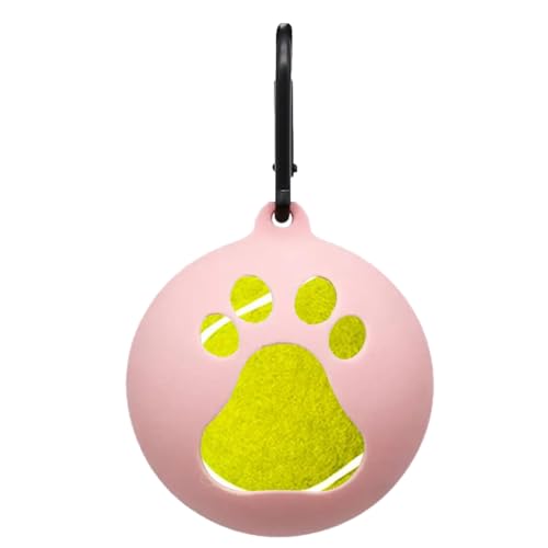 Hundeballhalter Für Leine - Silikon-Tennisballhalter, Handfreie Hundeleinenbefestigung, Tragbares Haustierspielzeug Für Hunde, Welpen, Outdoor von Fulenyi