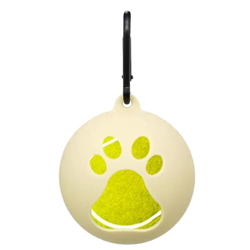 Hundeballhalter Für Leine - Silikon-Tennisballhalter, Handfreie Hundeleinenbefestigung, Tragbares Haustierspielzeug Für Hunde, Welpen, Outdoor von Fulenyi