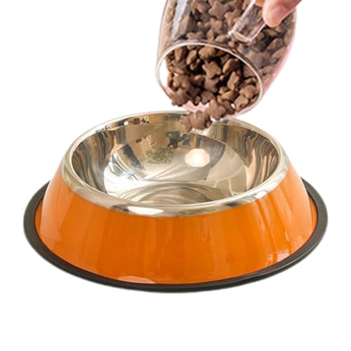 Hundefutternäpfe aus Edelstahl,Hundefutternapf aus Edelstahl - Rutschfester Hundenapf für Hundefutter und Wasser - Futternapf, Wassernapf für große, mittelgroße und kleine Hunderassen von Fulenyi