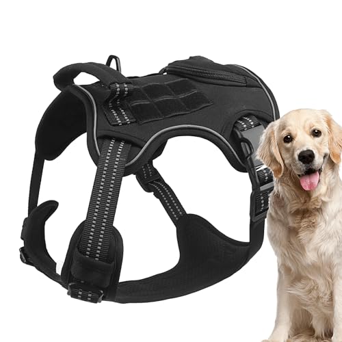 Hundegeschirr Weiches Hundegeschirr Brustplatte Geschirr Verstellbar Hundegeschirr Dual Leashes, Haustier Brustgurt für Hunde und Welpen Spaziergang Training Fulenyi von Fulenyi