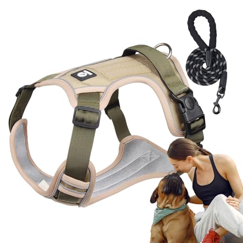 Hundegeschirr für kleine Welpen, verstellbar, weiches Netzgewebe, gepolstert, reflektierend, atmungsaktiv und reflektierend, kein Ziehen, für Spaziergänge und Training, mittelgroße und große Hunde Hundegeschirr für kleine Welpen, verstellbar, weiches Netzgewebe, gepolstert, reflektierend, atmungsaktiv und reflektierend, kein Ziehen, für Spaziergänge und Training, mittelgroße und große Hunde von Fulenyi