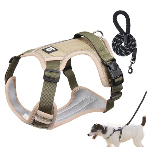Hundegeschirr gegen Ziehen, verstellbar, mittelgroße Hunde für mittelgroße Hunde, kein Ziehen, Hundegeschirr für mittelgroße Hunde, weich gepolsterte Hundeweste für Camping, Spielen Hundegeschirr gegen Ziehen, verstellbar, mittelgroße Hunde für mittelgroße Hunde, kein Ziehen, Hundegeschirr für mittelgroße Hunde, weich gepolsterte Hundeweste für Camping, Spielen von Fulenyi