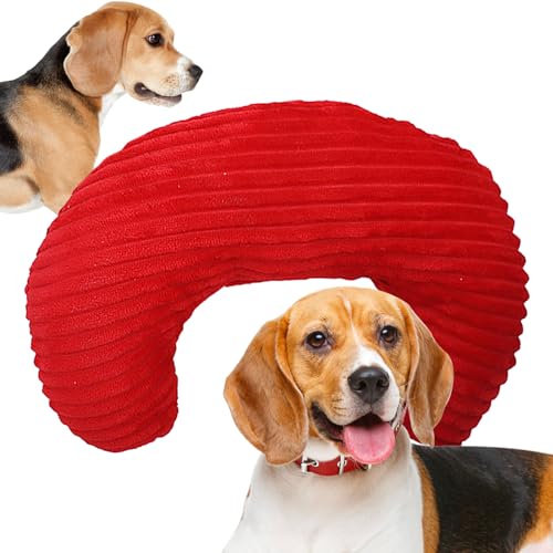 Hundekissen in U-Form, Nackenkissen für Hunde, U-förmiges Nackenkissen für Haustiere, halber Donut Cuddler, bequemes Kissen zum Umarmen, Zubehör für von Fulenyi
