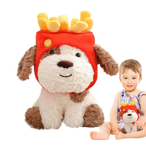 Hundetier aus Plüsch, niedlich, für Hunde aus Plüsch | Pommes Hut aus Plüsch für Welpen aus Plüsch | Das Plüschtier Vivid Expressions für Mädchen bringt Überprichungen von Fulenyi