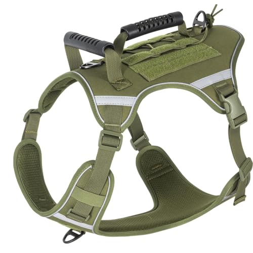 Hundewestengeschirr, kein Zug-Haustiergeschirr - Reflektierende Weste mit Clip vorne - Vorderer Clip, kein Ziehen, einfach zu bedienender Griff, verstellbarer Westengurt für Komfort beim Gehen und Wan Hundewestengeschirr, kein Zug-Haustiergeschirr - Reflektierende Weste mit Clip vorne - Vorderer Clip, kein Ziehen, einfach zu bedienender Griff, verstellbarer Westengurt für Komfort beim Gehen und Wan von Fulenyi