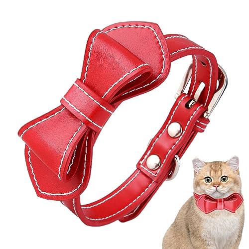 Katzenhalsband mit Schleife – verstellbare Halsbänder mit dekorativer Schnalle aus Kätzchen, niedliche Katzen für drinnen und draußen, buntes Halsband für kleine Hunde zur Dekoration Katzenhalsband mit Schleife – verstellbare Halsbänder mit dekorativer Schnalle aus Kätzchen, niedliche Katzen für drinnen und draußen, buntes Halsband für kleine Hunde zur Dekoration von Fulenyi